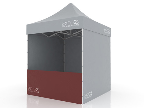 1/2 wall low 2.5 m pour Folding tent Expotent Premium