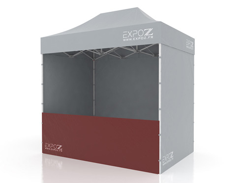 1/2 wall low 3 m pour Folding tent Expotent Premium