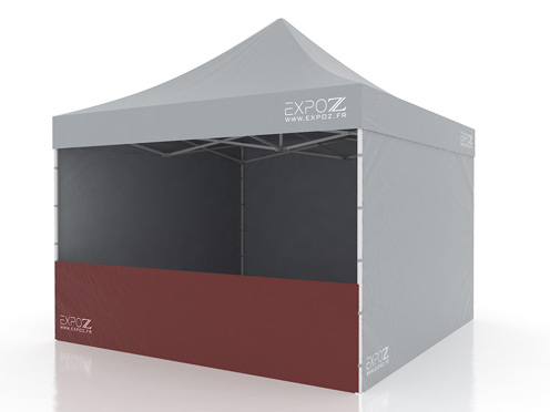 1/2 wall low 4 m pour Folding Tent Expotent Premium