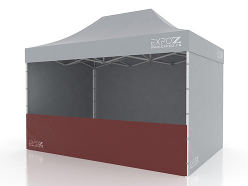 1/2 wall low 4.5 m pour Folding tent Expotent Premium