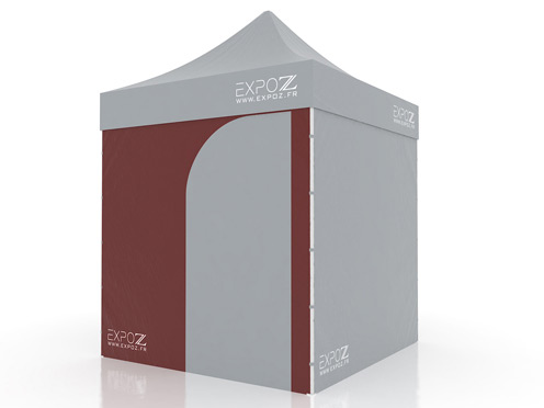 Wall standard + door - 2 m pour Folding tent Expotent Premium