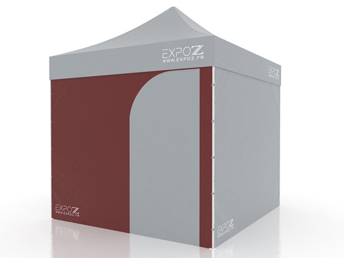 Wall standard + door - 3 m pour Folding tent Expotent Premium