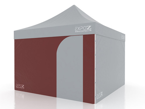 Wall standard + doort - 4 m pour Folding Tent Expotent Premium