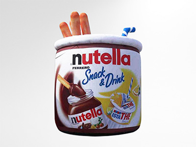 Pot Nutella gonflable géant