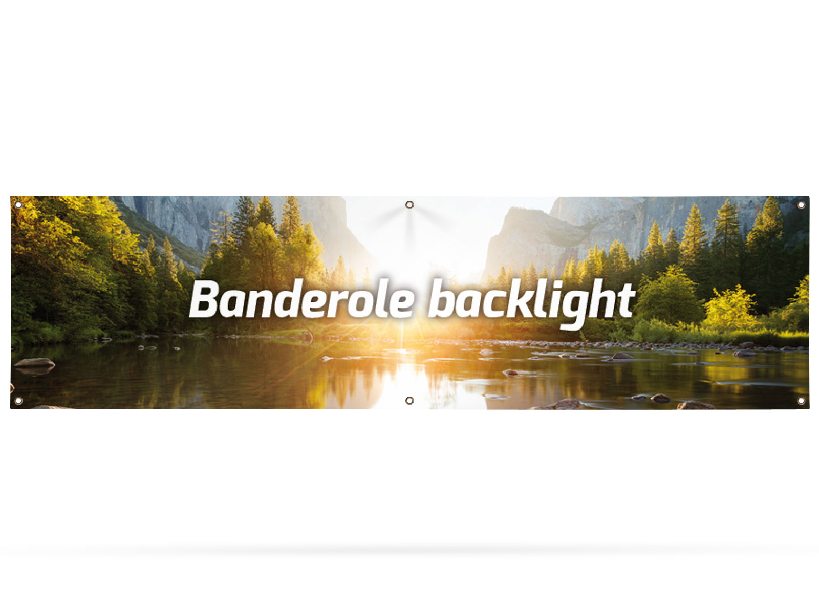 Banderole backlight sur mesure