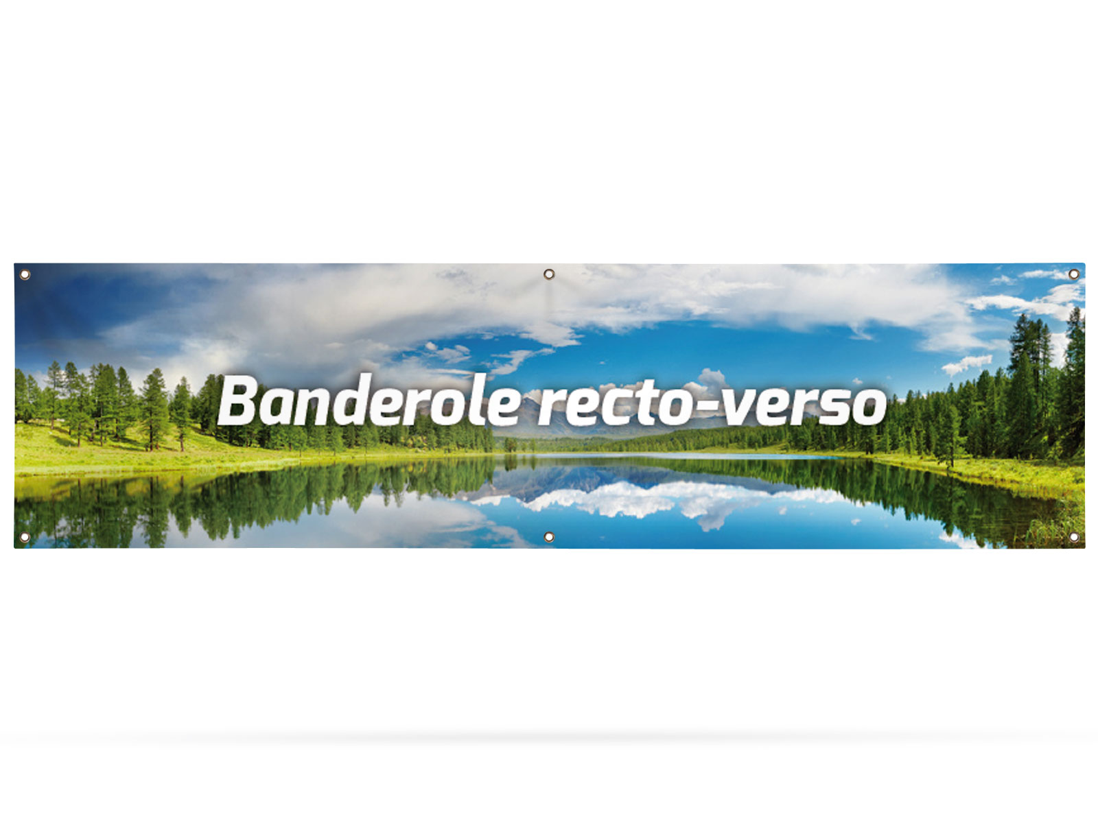 BANDEROLE recto-verso 200x100 cm