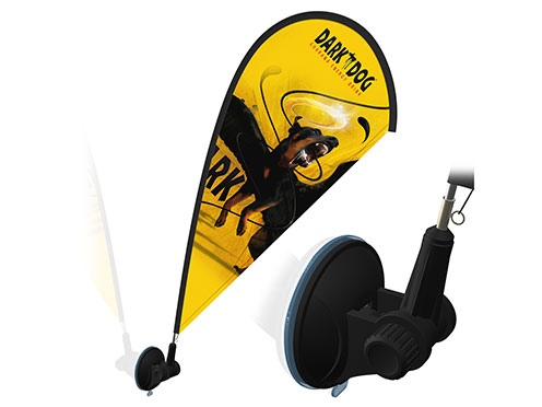 Flag suction pad