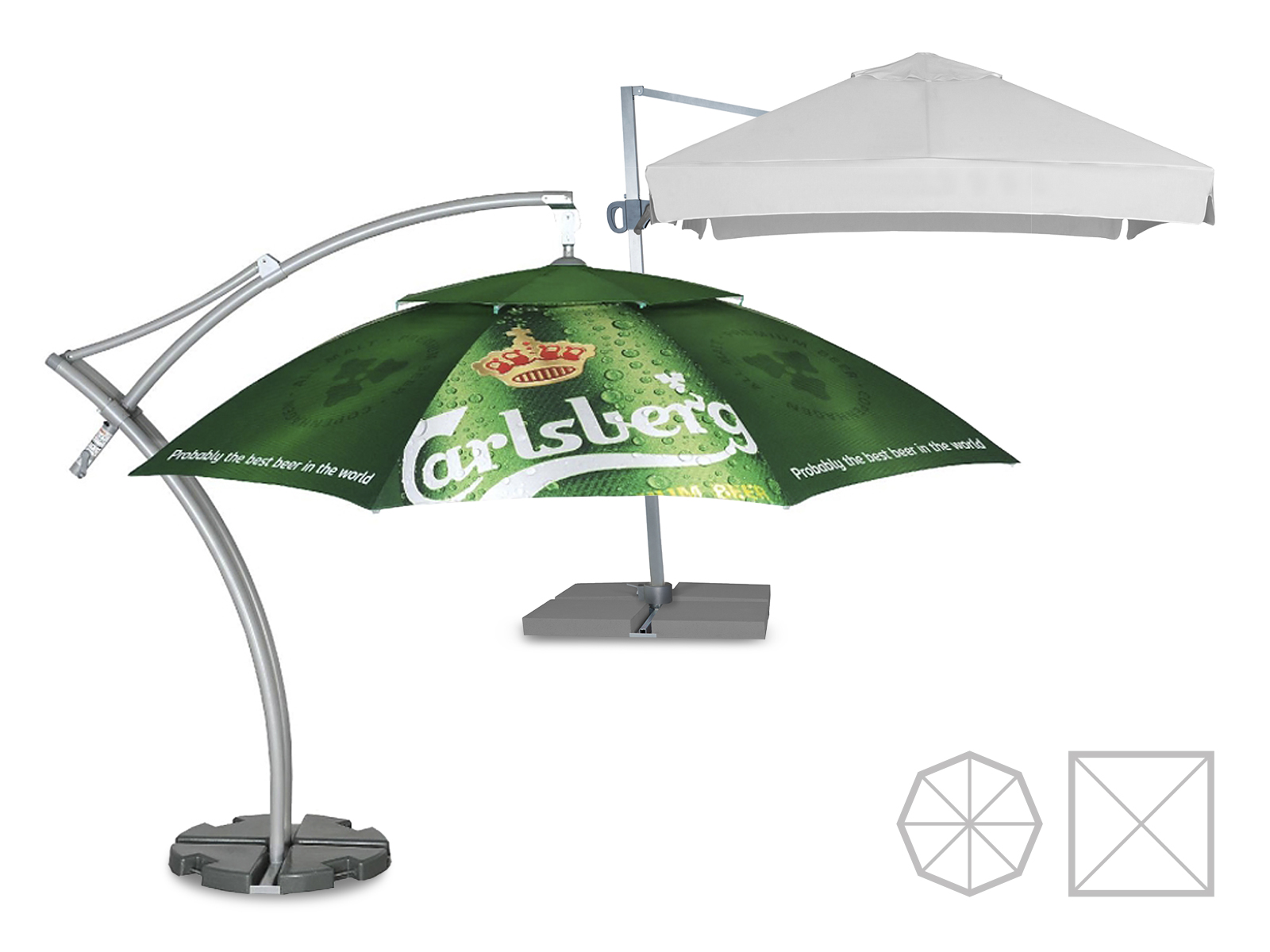 Parasol déporté