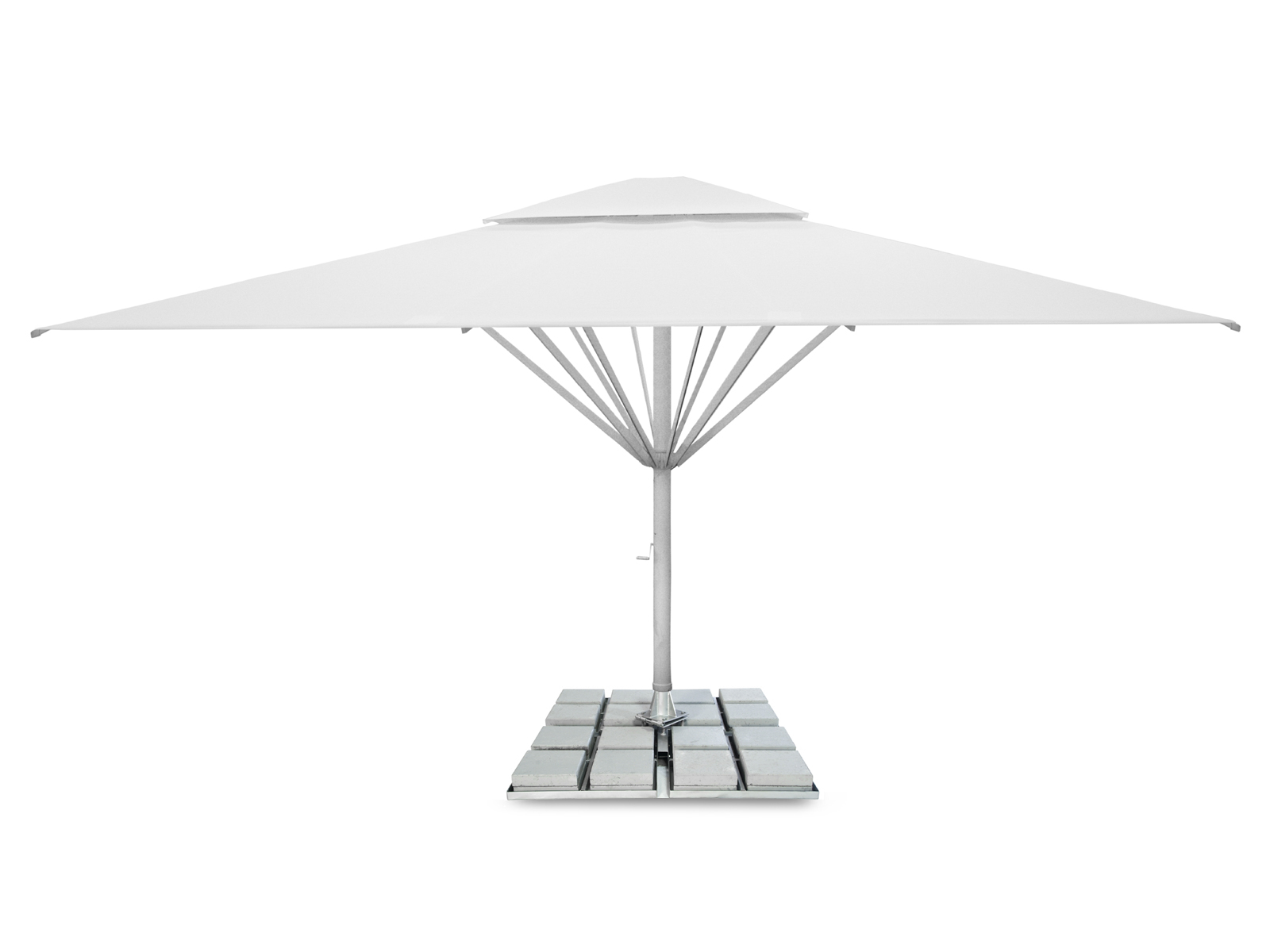 Parasol Géant carré 6 x 6 m