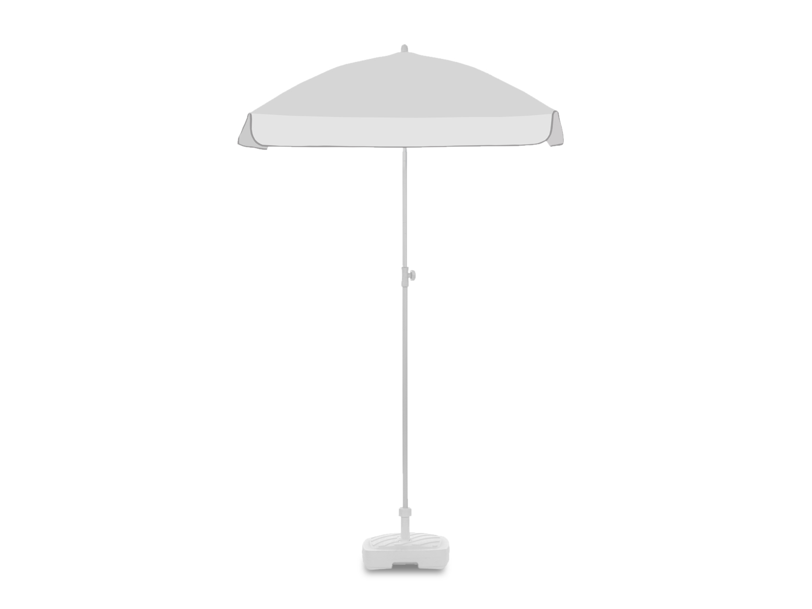 Parasol de plage carré 1,25 x 1,25 m