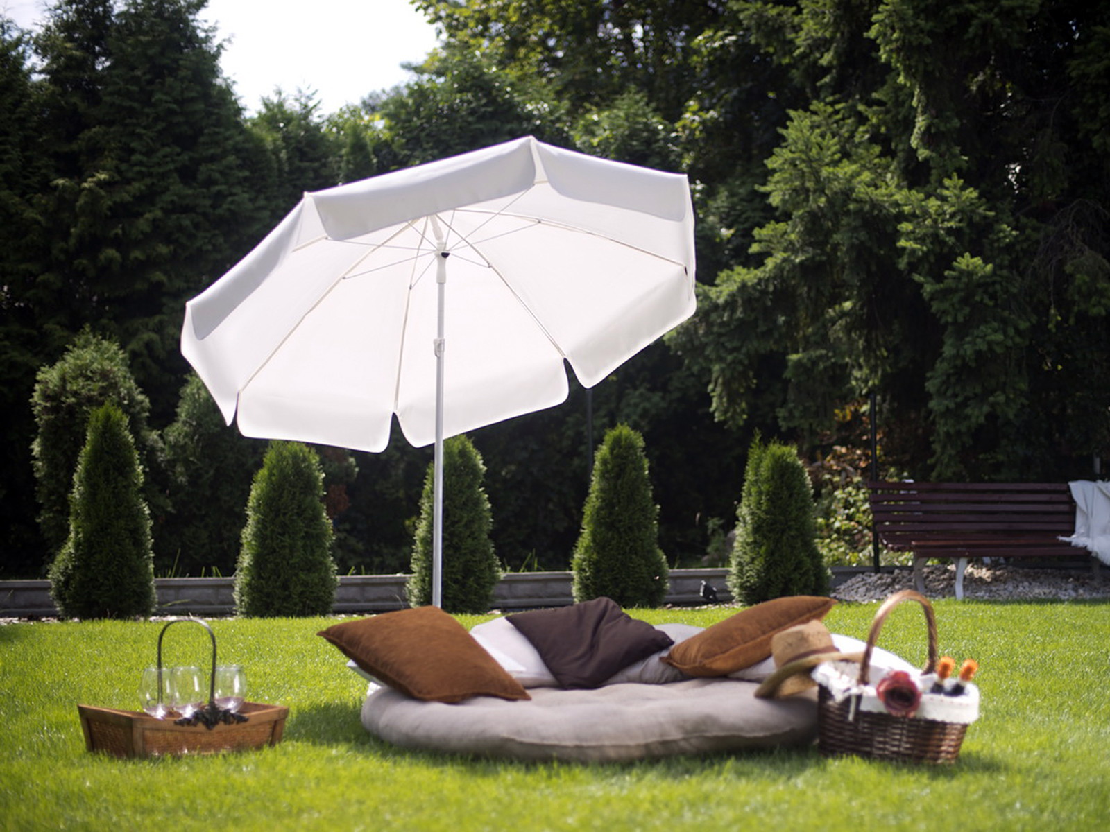 Parasol de plage octogone 2 x 2 m