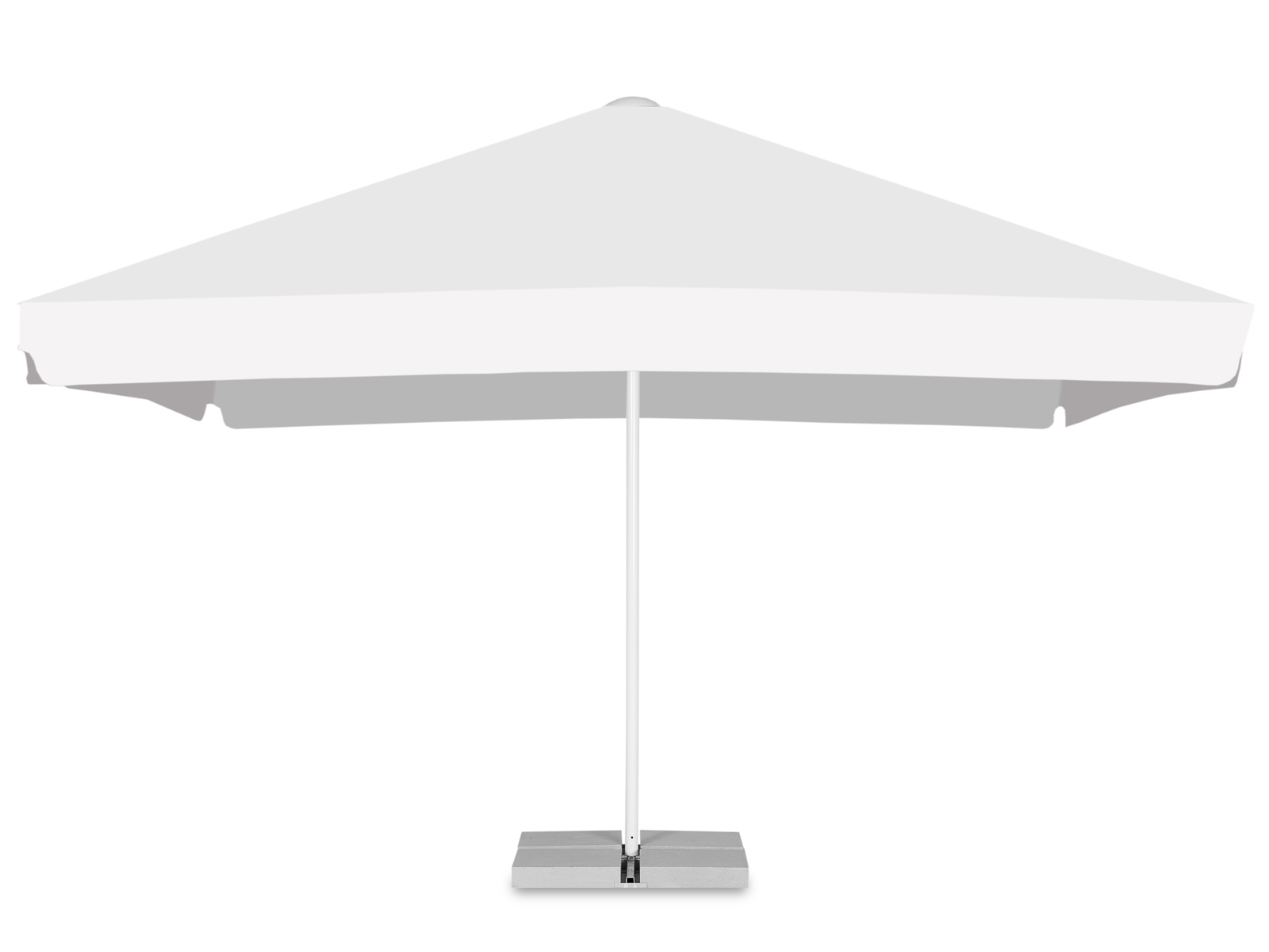 Parasol téléscopique carré 4 x 4 m