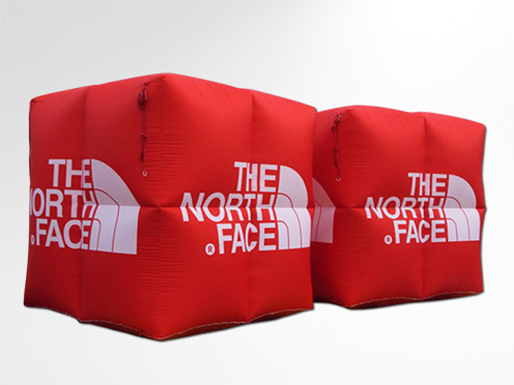 Air Cube North Face 3 x 3 m - Impression complète par sublimation haute définition  - Exemple de réalisation