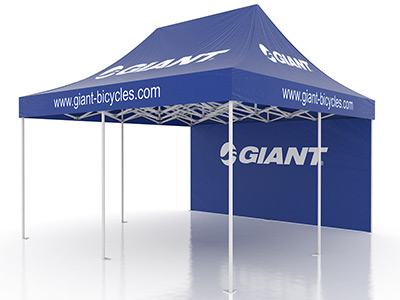 Tente Professionnelle Giant 8 x 4 m - Impression en sérigraphie