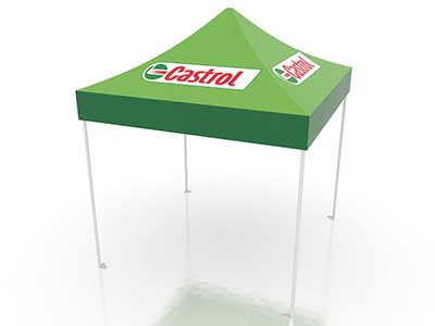 Expotent Professionnelle 3x3 m Castrol - Impression en sérigraphie