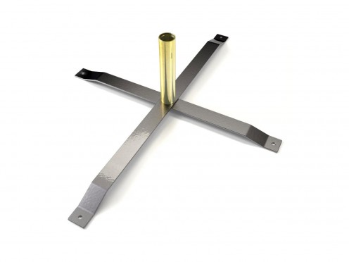 Pied croix gris pour Oriflamme Géant