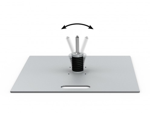 Pied Platine 19,7 kg Rotateur et Ressort pour Oriflamme Shark Flag